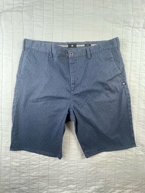 DC Navy Microdot Flat Front Denim Men's Shorts 36
